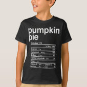 Pumpkin E Nutrition Facts Funny Thanksgiving Chris T-shirt (Voorkant)