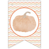 Pumpkin eerste verjaardag banner (Eerste vlag)
