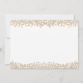 Pumpkin eerste verjaardag uitnodiging roze en goud (Achterkant)