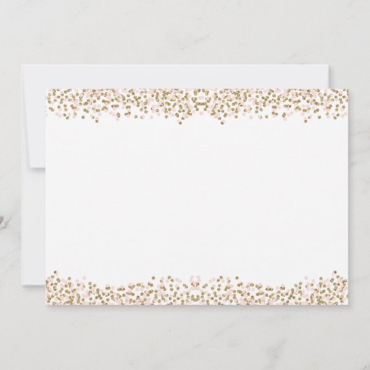 Pumpkin eerste verjaardag uitnodiging roze en goud (Achterkant)