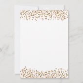 Pumpkin eerste verjaardag uitnodiging roze en goud (Achterkant)