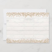 Pumpkin eerste verjaardag uitnodiging roze en goud (Achterkant)