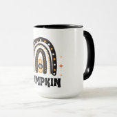 Pumpkin Elegant Black Rainbow Mok (Voorkant rechts)