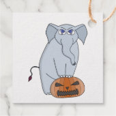 Pumpkin Elephant Bedankjes Labels (Achterkant)