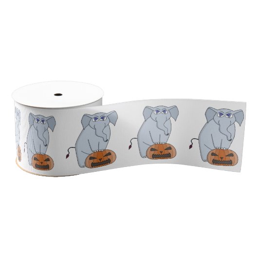 Pumpkin Elephant Grosgrain Lint (Spoel)