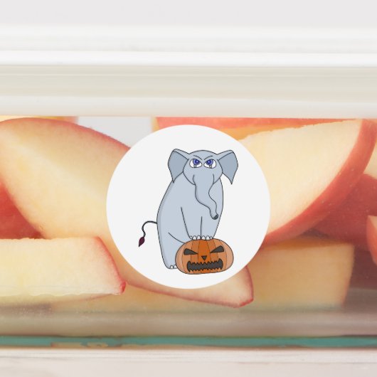 Pumpkin Elephant Labels (Aangebracht)