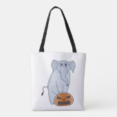 Pumpkin Elephant Tote Bag (Achterkant)