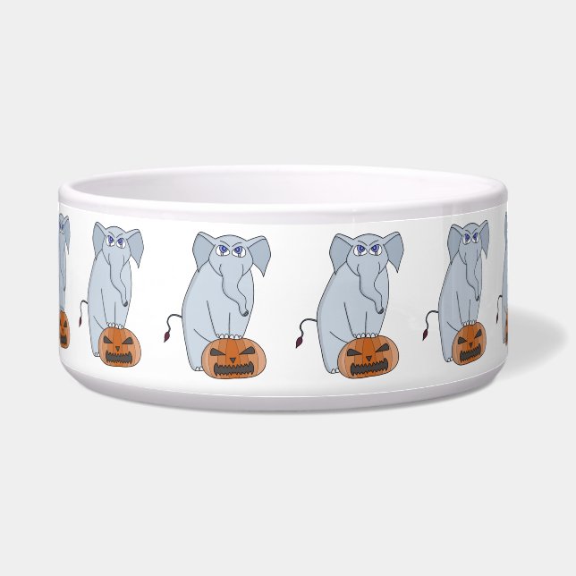 Pumpkin Elephant Voerbakje (Voorkant)