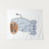 Pumpkin Elephant Wandkleed (Voorkant (horizontaal))