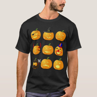 Pumpkin Emoji T-Shirt Halloween Costume