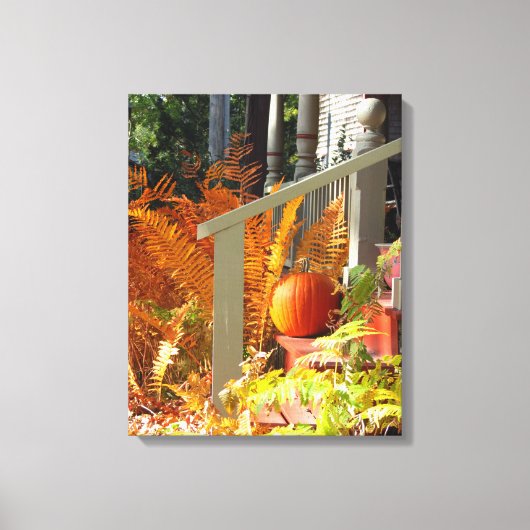 Pumpkin en Ferns - Martha's wijngaard Canvas Afdruk (Voorkant)
