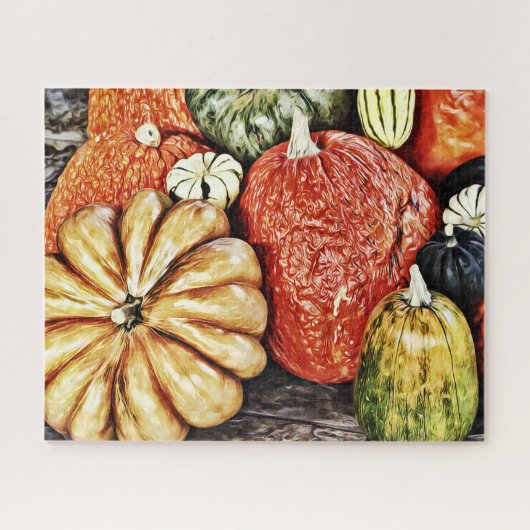 Pumpkin en Gourd Collectie Art Puzzle Legpuzzel (Horizontaal)