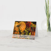 Pumpkin en Mum Arrangement Dank u wel! Bedankkaart (Voorkant)