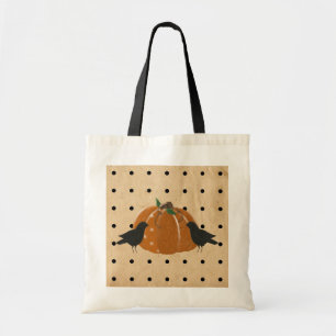 Pumpkin en Polka Dots Canvas tas