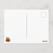Pumpkin en Spider Happy Halloween Briefkaart (Achterkant)