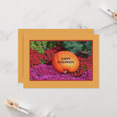 PUMPKIN EN STROMEN/HAPPY HALLOEEN-flatcard Kaart (Voorkant / Achterkant in situ)