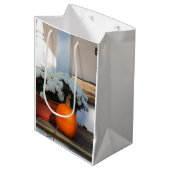 Pumpkin en White Mums - Martha's Vineyard Medium Medium Cadeauzakje (Voorkant Gekanteld)