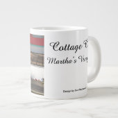 Pumpkin en White Mums - Martha's wijntuin Grote Koffiekop (Voorkant rechts)