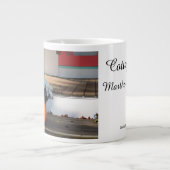 Pumpkin en White Mums - Martha's wijntuin Grote Koffiekop (Voorkant)