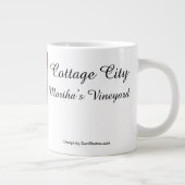 Pumpkin en White Mums - Martha's wijntuin Grote Koffiekop (Rechts)