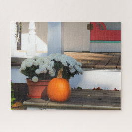 Pumpkin en White Mums - Martha's wijntuin Legpuzzel