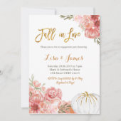 Pumpkin Engagement party Herfst in Love verloving Kaart (Voorkant)