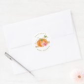 Pumpkin Envelope sticker Baby shower Floral (Envelop)