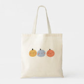 Pumpkin Face Canvas tas (Achterkant)