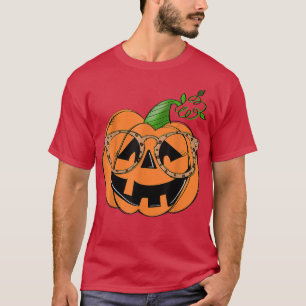 Pumpkin Face Funny Pumpkin Lover Halloween Co T-shirt