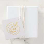 Pumpkin Face Gold Foil Halloween Bedankjes Labels (Met doos)