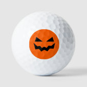 Pumpkin Face Halloween Golfballen (Voorkant)