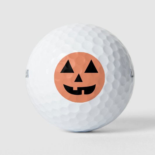 Pumpkin Face Halloween Golfballen (Voorkant)