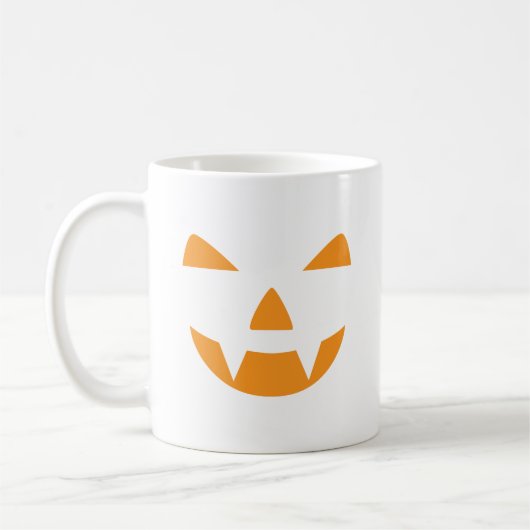 Pumpkin Face Halloween Koffiemok (Links)