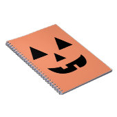 Pumpkin Face Halloween Notitieboek (Rechterzijde)