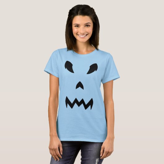 Pumpkin Face Halloween-shirt T-shirt (Voorkant volledig)
