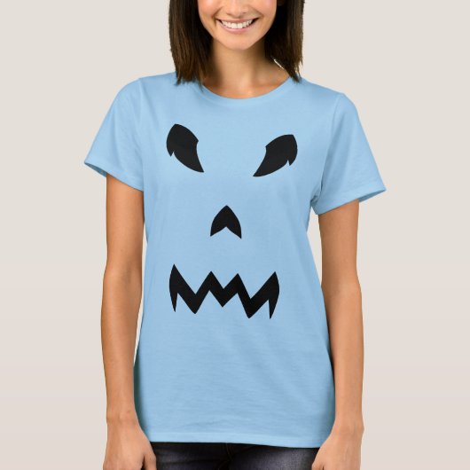 Pumpkin Face Halloween-shirt T-shirt (Voorkant)