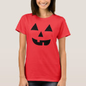 Pumpkin Face Halloween T-Shirt (Voorkant)