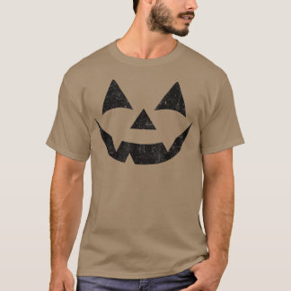 Pumpkin Face Halloween T-shirt