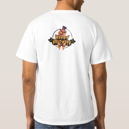 Pumpkin Face Halloween T-shirt (Achterkant)