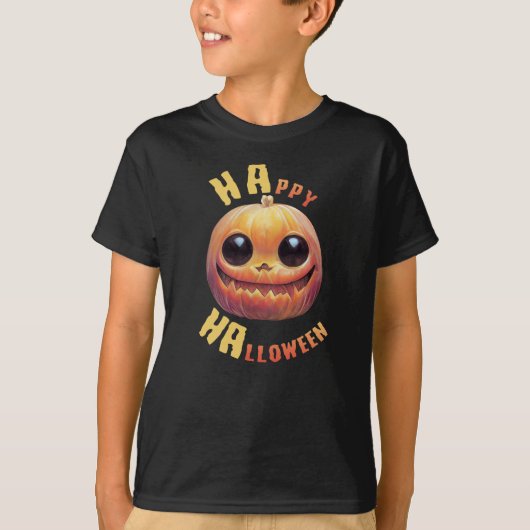 Pumpkin Face | Happy Halloween T-shirt (Voorkant)