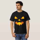 Pumpkin Face Jack O Lantern Halloween Spooky T-shirt (Voorkant volledig)
