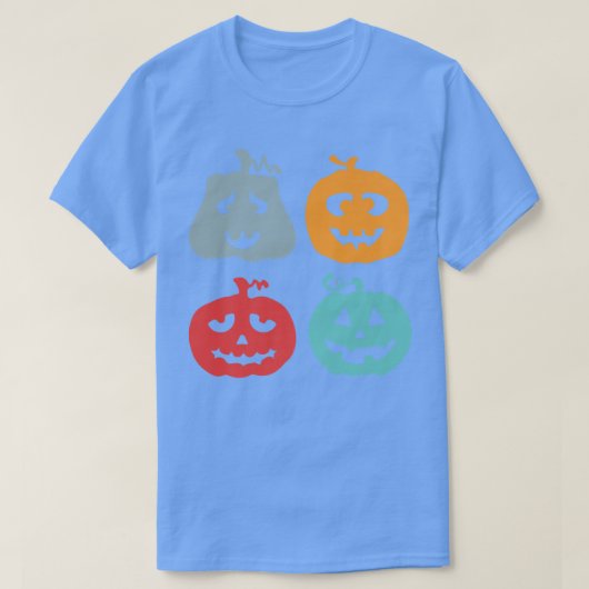 Pumpkin Face Lazy Halloween Costume Cute Jack O La T-shirt (Design voorkant)