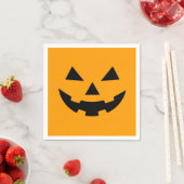 Pumpkin Face Party Napkins Servet (Insitu)