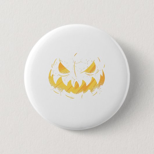 Pumpkin Face Ronde Button 5,7 Cm (Voorkant)