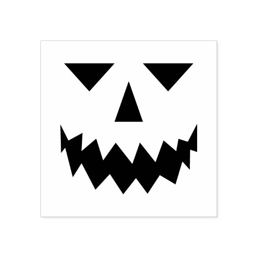 Pumpkin Face Rubber Stamp Rubberstempel (Afrduk)
