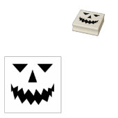 Pumpkin Face Rubber Stamp Rubberstempel (Gestempeld)