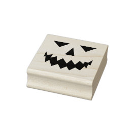 Pumpkin Face Rubber Stamp Rubberstempel