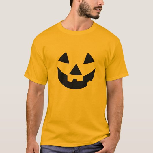 Pumpkin Face Shirt - Leuke Herfst Graphic T-shirt (Voorkant)
