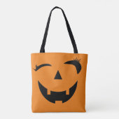 Pumpkin Face Tote Bag (Achterkant)
