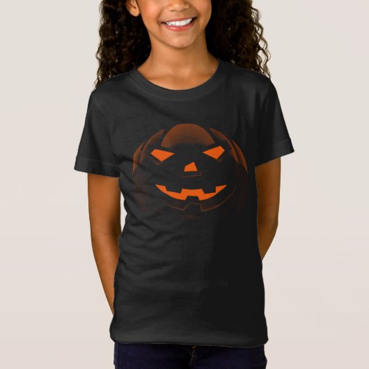 Pumpkin Face Trick or treat Funny Halloween T-shirt (Voorkant)